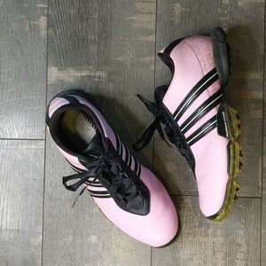Adidas Paula Creamer Pink Black Z Traxion Golf Shoes Breast Cancer BX191